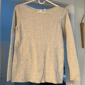 GAP Boat Neck Sweater Heather Gray